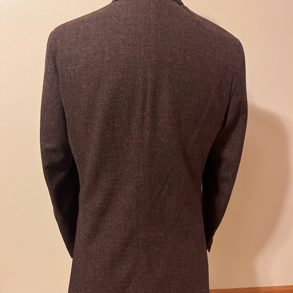 Michael Kors Checkered Pattern Wool Burgundy Gray… - image 3